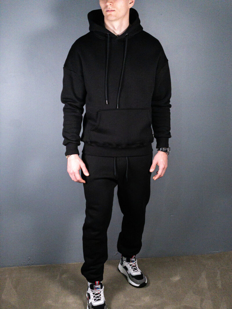 Чоловічий спортивний костюм Lion Black Flis